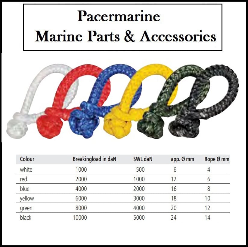 Dyneema SK78 Soft Rope Shackle Pacermarine