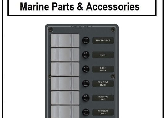 Waterproof Panel 12VDC 6 Pos Vert Grey