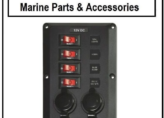 Blue Sea 4 Position Circuit Breaker Ft. 12V Socket