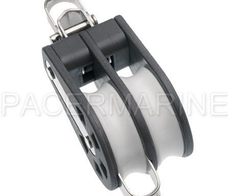 Barton Double Reverse Shackle Block + Becket 45mm