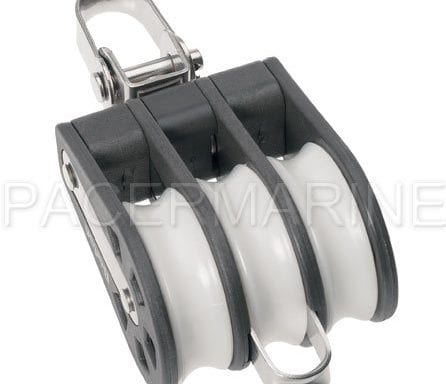 Barton Triple Swivel Head Block + Becket 45mm