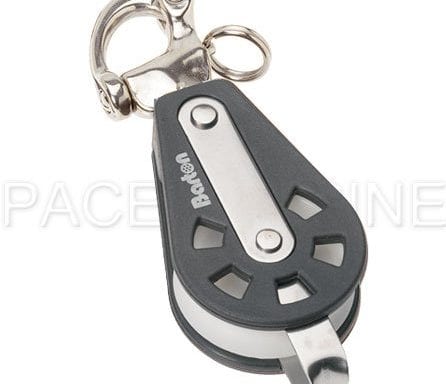 Barton Single Snap Shackle Block + Becket 45mm
