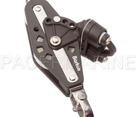 Barton Swivel Fiddle Cam Block + Becket 45mm