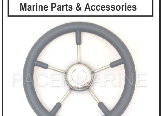 Steering Wheel Stainless Steel Spokes – Grey