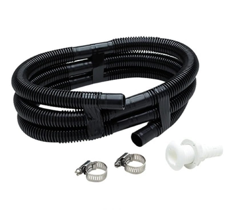 Flexible bilge hose kit 1″ 25MM fitting 5ft thru 10ft Pacermarine