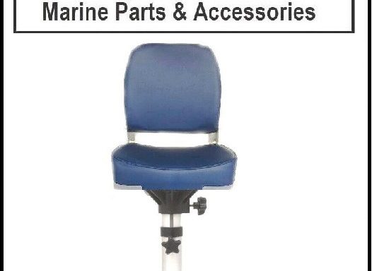 Boat Helm Seat Blue & Pedestal 350 x 510mm