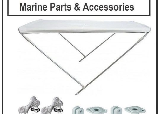 2 Arm Bimini Top Canopies With Cover Various Sizes