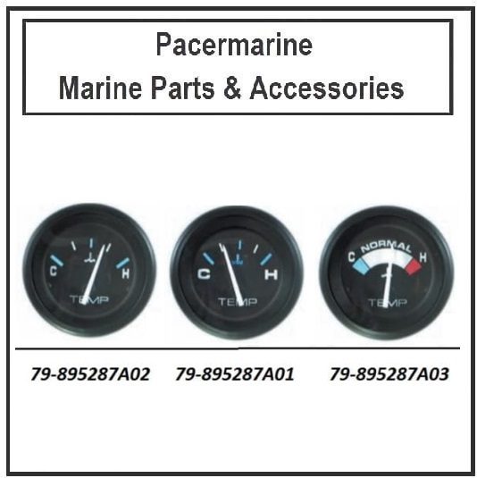 Mercury/ Mariner genuine Flagship Water Temperature Gauge black face