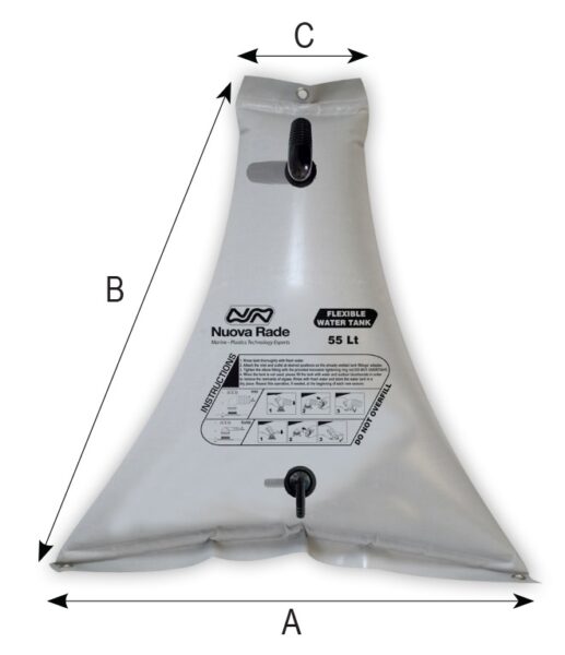 Triangular Water Tank Flexible Water Tank 100L Triangular – Pacermarine
