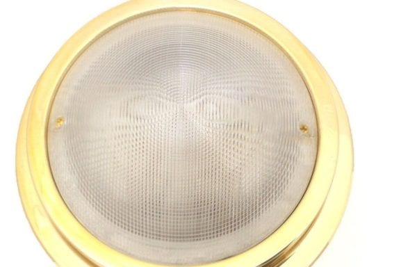 Dome Gold Plastic Cabin Light 150mm