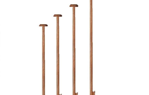 Lahna Mahogany Boat flag pole 50cm Thru 125cm