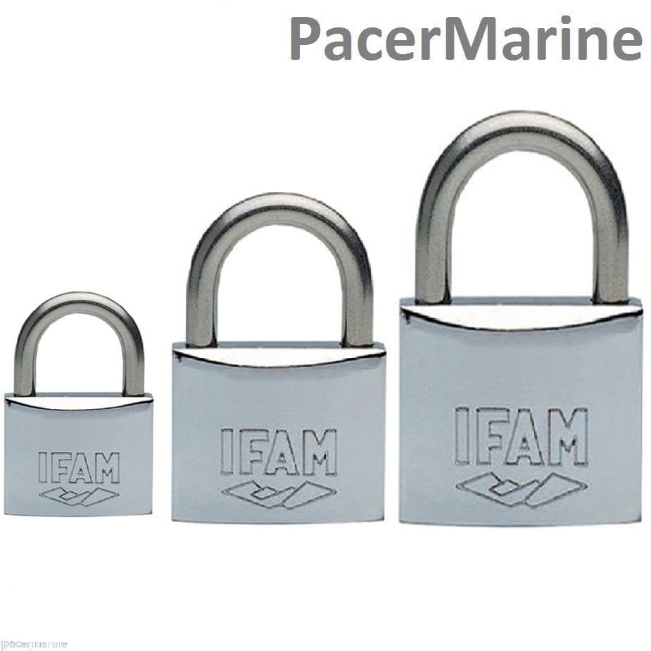 Marine Padlock long AISI 316 ISO 3768 3 Sizes Pacermarine