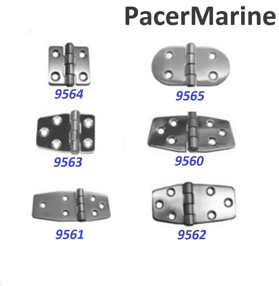Stainless Steel Marine Hinges Various Sizes Pacermarine