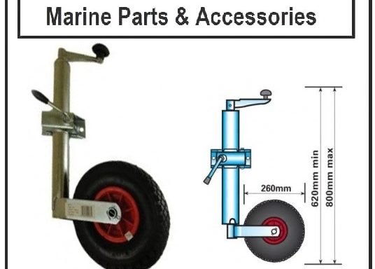 Pneumatic Jockey wheel & 48mm clamp Bracket