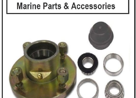 Trailer Cast Hub Complete with Bearings 4 on 4″ Pcd