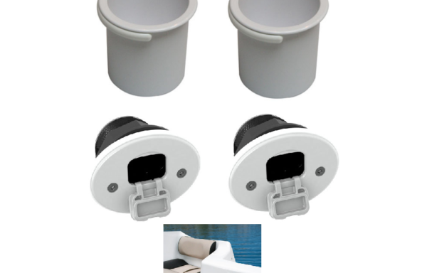 Tallon Multi-purpose holder 2 Pack White + Sockets