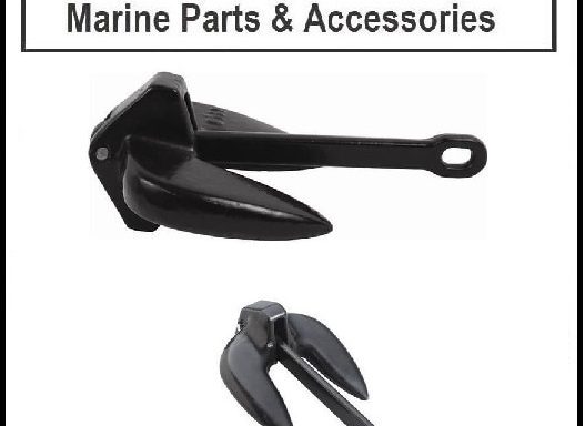 Navy Anchor 4.5kg PVC-coated finish