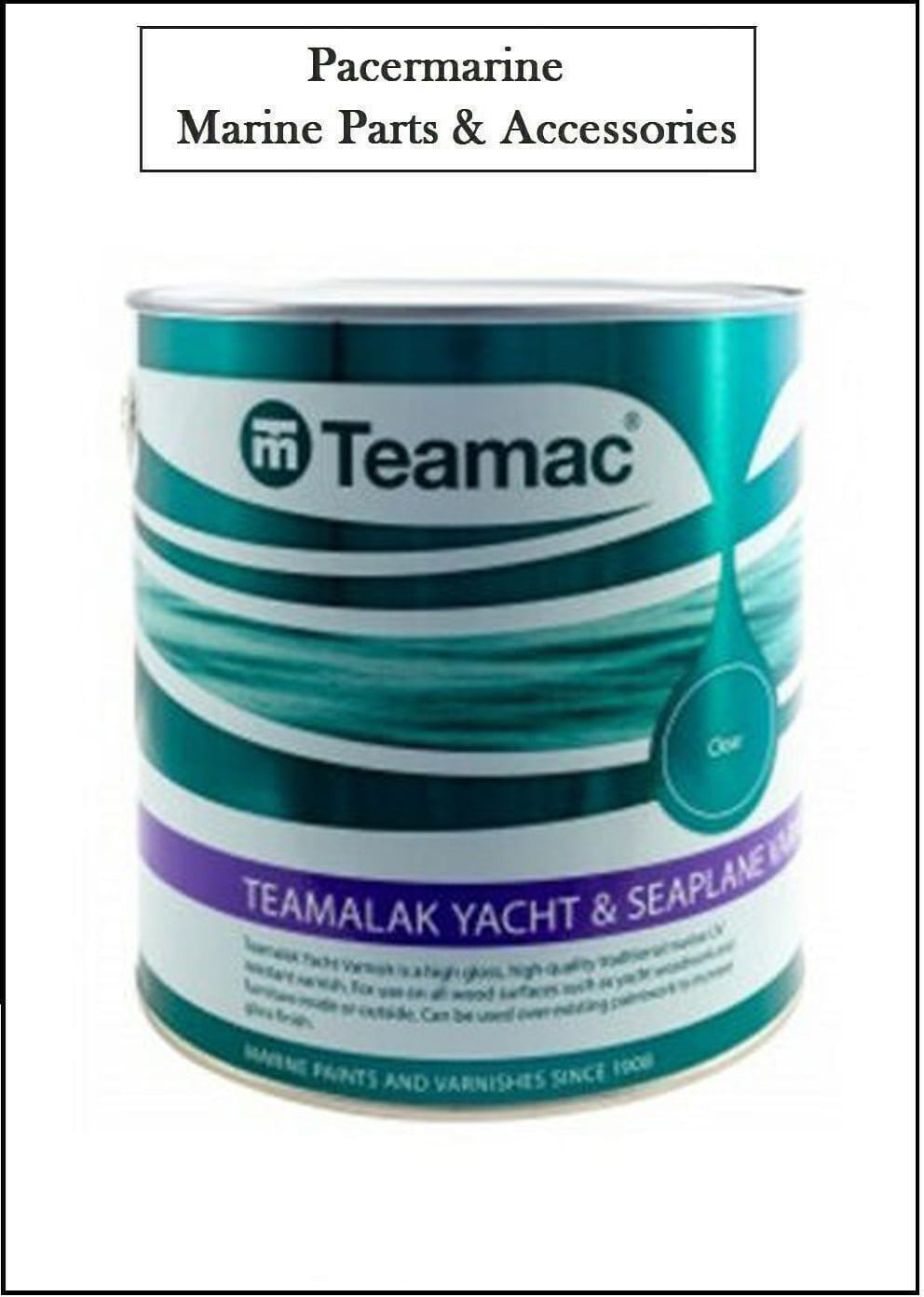 Teamac Yacht Varnish 500ml 1L 2.5L Pacermarine