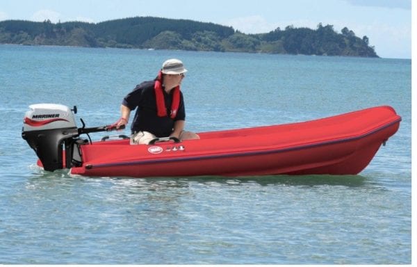 Mac 360 Red Polyethylene Ridged Boat Dinghy