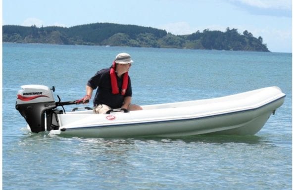 Mac 420 White Polyethylene Ridged Boat Dinghy