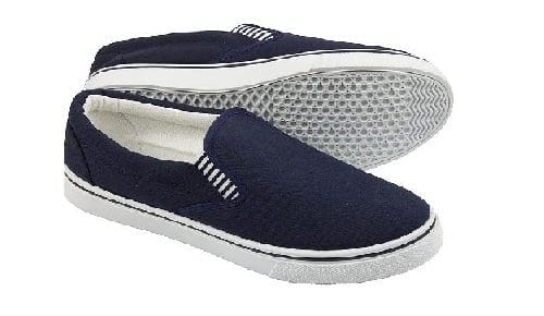 Canvas slip on boat on sale shoes