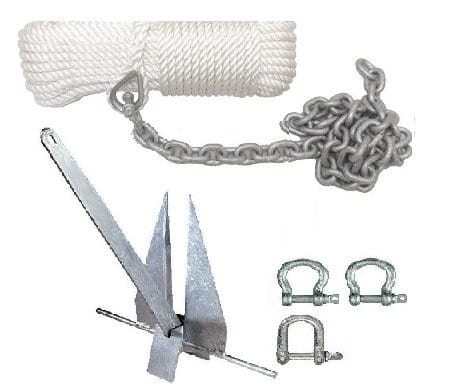 Danforth Anchor 2.0kg Mooring Anchor kit