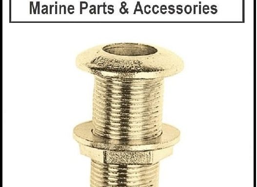 Thru hull fitting Brass 1/4 thru 2″ Short