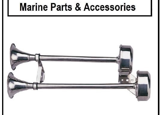 TX Stainless Steel Double Electric Trumpet Horn 12V