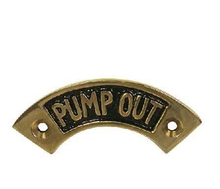 Pump Out Label Plate