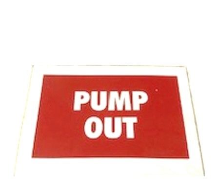 Pump Out Label