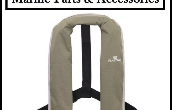 Olive Green Fishing Plastimo Auto lifejacket 165n