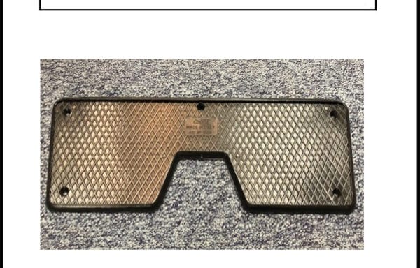 Outboard Transom Pad 270mm X 98mm Black