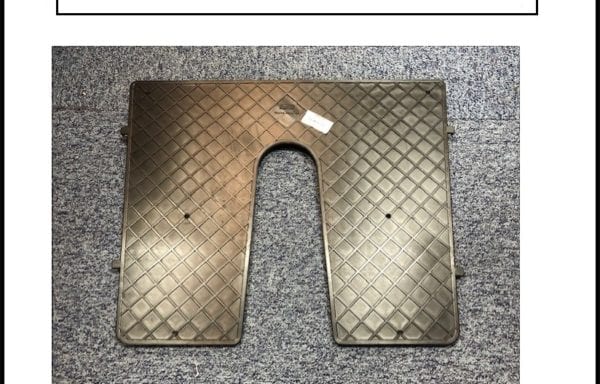 Outboard Transom Pad 450mm x 360mm, Black