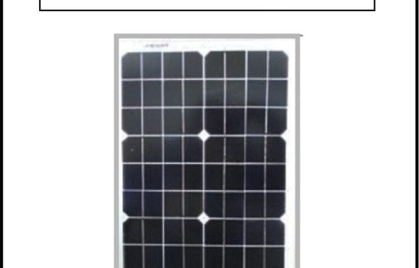 Solar Panel Sea Power 12v 20W Monocrystalline