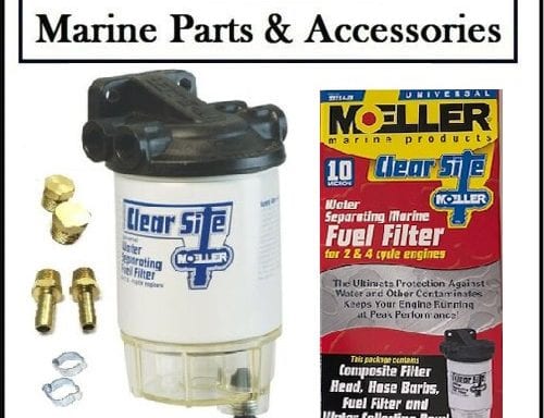 Moeller 10 Micron Water Fuel Separator Filter Kit up-to 200hp