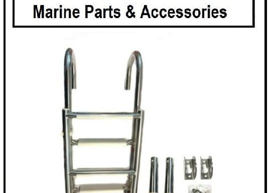 4 Step Boarding Ladder Stainless Steel 2+2