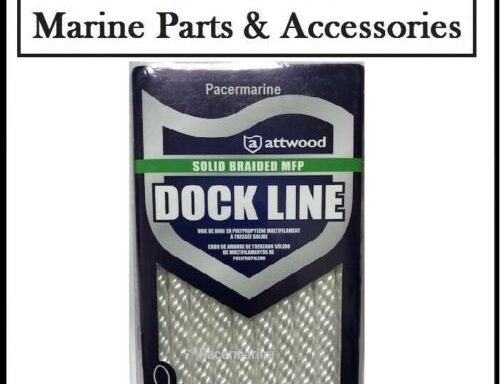 White Braid MFP Dock Line Spliced Eye 10mm x 15ft