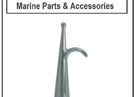 Boat Hook Head Single Chrome 170 x 28mm ID