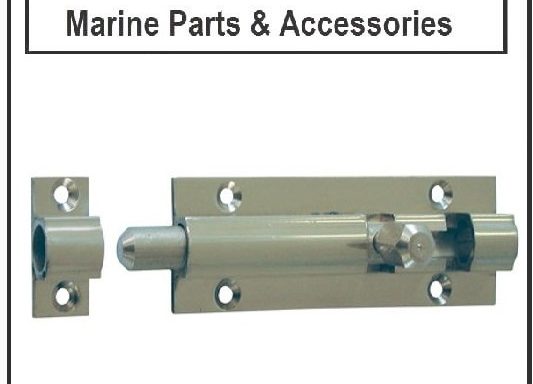 Barrel Bolt Straight 2″ Chromed Brass