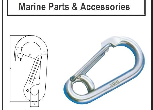 Carbine Hook + Eye S/S 10x100mm