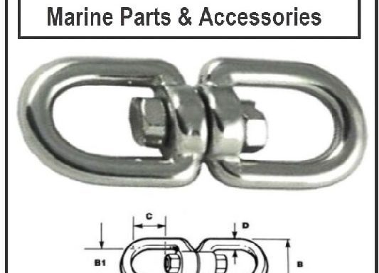 Anchor Chain Swivel S/S 10mm