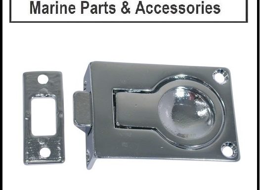 Spring Latch Flush Ring & Keep Chrome