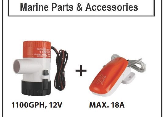 Seaflo Submersible Bilge Pump 12v 1100 GPH & Float