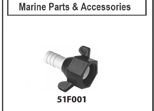 Seaflo HSE Barb Straight Fitting 1/2″ -14 FNPT x 1/2″ Barb
