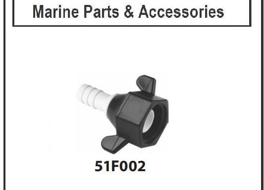 Seaflo HSE Barb Straight Fitting 1/2″ -14 FNPT x 3/8″ Barb