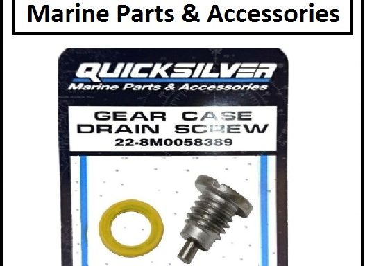 Mariner Gear Case Magnetic Oil Drain Screw 3/8″ Outboard Engines 22-8M0058389