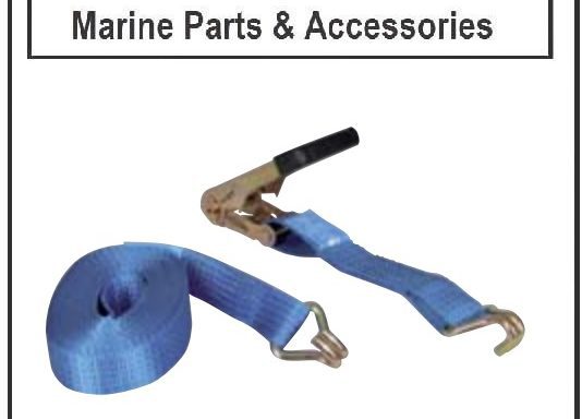 Transom Ratchet Strap 38mm Adjusts 6m 1000KG