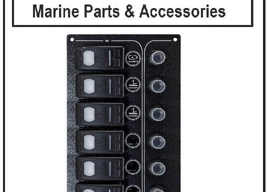 6 Switch Waterproof S/S 316 charcoal 12/24V