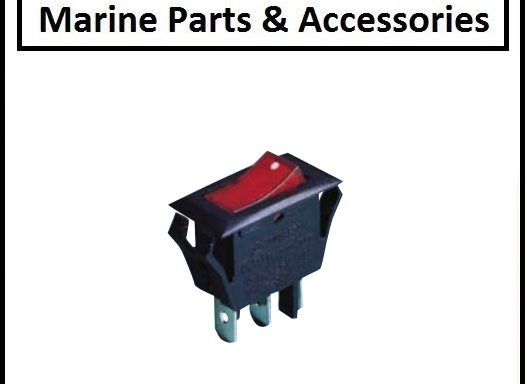 Mounted Switch Black with Lights on/off 12v