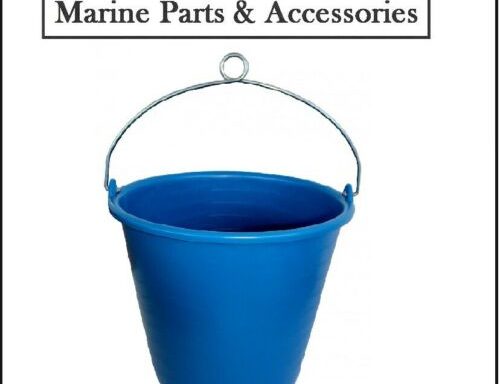 10 litre blue bucket with rope eye
